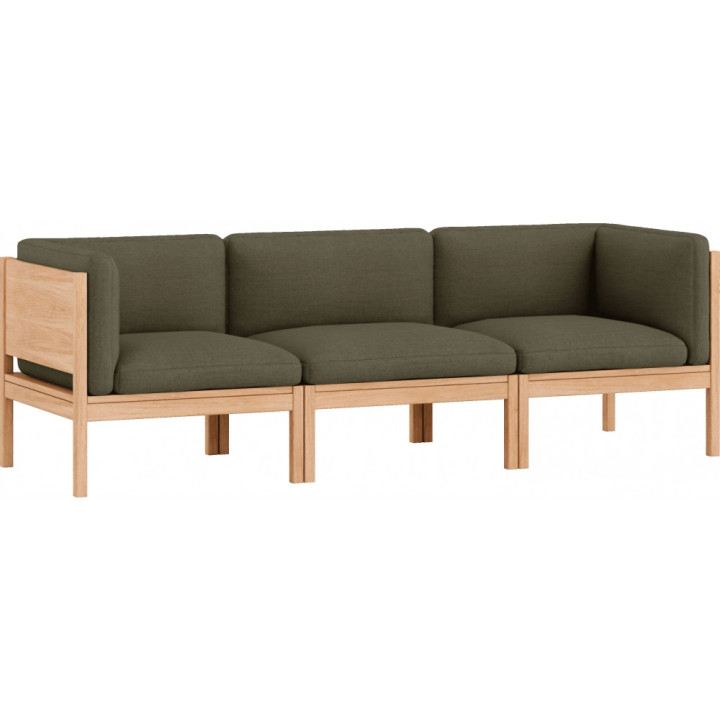 Moebe - Modular Sofa 3-Sitzer mit Armlehnen Re-Wool - Re-Wool 977 Moebe - Modular Sofa 3-Sitzer mit Armlehnen Re-Wool - Re-Wool 977