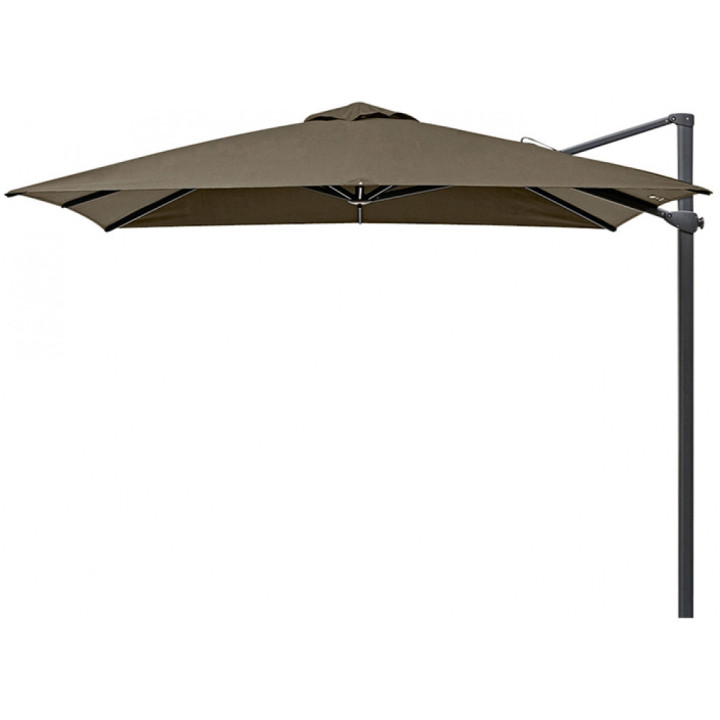 Weishäupl - Freiarm Sonnenschirm 300x300 cm schwarz - Taupe (83) | mit Schutzhülle Weishäupl - Freiarm Sonnenschirm 300x300 cm schwarz - Taupe (83) | mit Schutzhülle