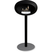 Le Feu - Dome Ground Steel High Bioethanol-Kamin Schwarz - Schwarz | Ø60 mm | Nickel | Stahl