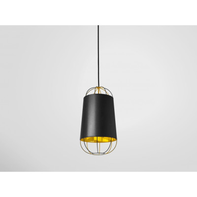 Petite Friture - Lanterna Pendelleuchte - Groß | Schwarz/Gold Petite Friture - Lanterna Pendelleuchte - Groß | Schwarz/Gold