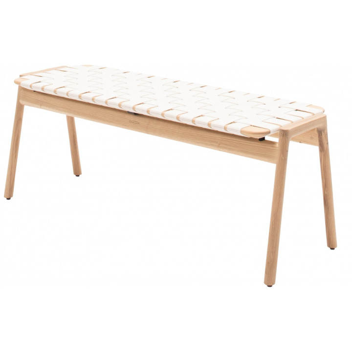 Gazzda - Klupa Bank 120 cm - Eiche weiß geölt / Weiß Gazzda - Klupa Bank 120 cm - Eiche weiß geölt / Weiß