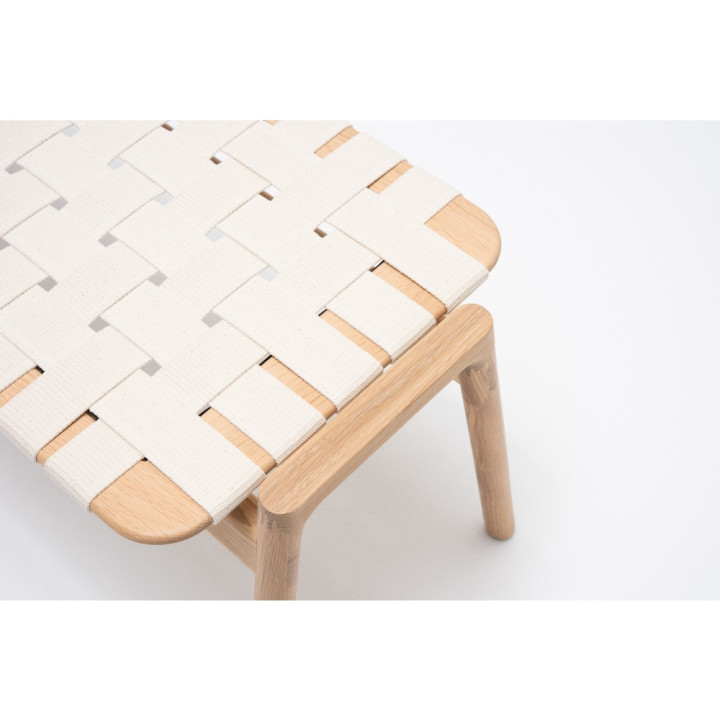 Gazzda - Klupa Bank 120 cm - Eiche weiß geölt / Weiß Gazzda - Klupa Bank 120 cm - Eiche weiß geölt / Weiß