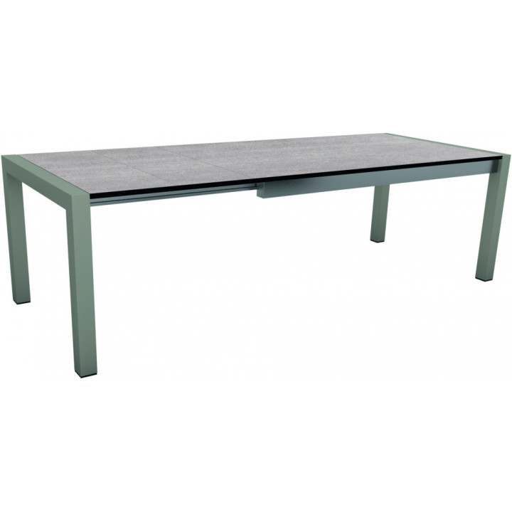 Stern - Standard Ausziehtisch 174/254x90 cm - Aluminium graphit | Stone light Stern - Standard Ausziehtisch 174/254x90 cm - Aluminium graphit | Stone light