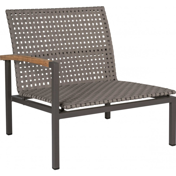 Stern - Lucy Lounge Seitenelement - Teakarmlehne links Stern - Lucy Lounge Seitenelement - Teakarmlehne links