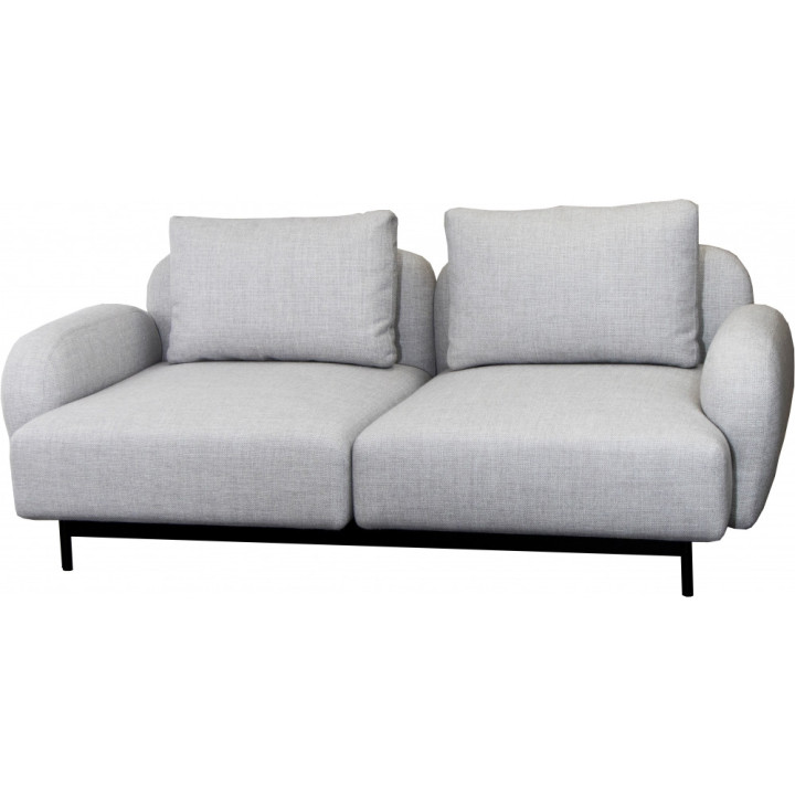 Cane-line - Aura Sofa 2-Sitzer mit niedrigen Armlehnen - Dunkelgrau (Ambience) Cane-line - Aura Sofa 2-Sitzer mit niedrigen Armlehnen - Dunkelgrau (Ambience)