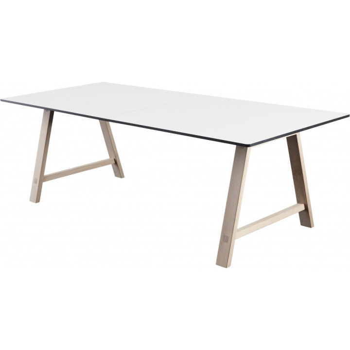 Andersen Furniture - T1 Tisch ausziehbar -  Eiche weiß geölt - Laminat Alpino (95x220 cm) Andersen Furniture - T1 Tisch ausziehbar -  Eiche weiß geölt - Laminat Alpino (95x220 cm)