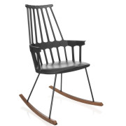 Kartell - Comback Schaukelstuhl - Schwarz