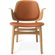 Warm Nordic - Gesture Loungesessel Komplett gepolstert - Camel Silk 0250 (Gestell: Eiche geölt)