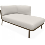 Emu - Cabla Chaiselongue mit Armlehne rechts - Weiß (23) | 18 Perlmutt (Standard)