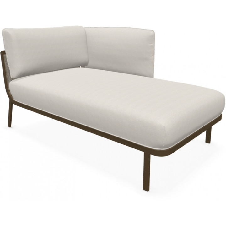 Emu - Cabla Chaiselongue mit Armlehne rechts - Weiß (23) | 18 Perlmutt (Standard) Emu - Cabla Chaiselongue mit Armlehne rechts - Weiß (23) | 18 Perlmutt (Standard)