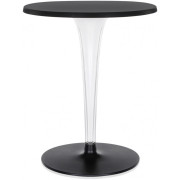 Kartell - TopTop Tisch für Dr. Yes rund - Ø 70 cm Schwarz | Quadratisch