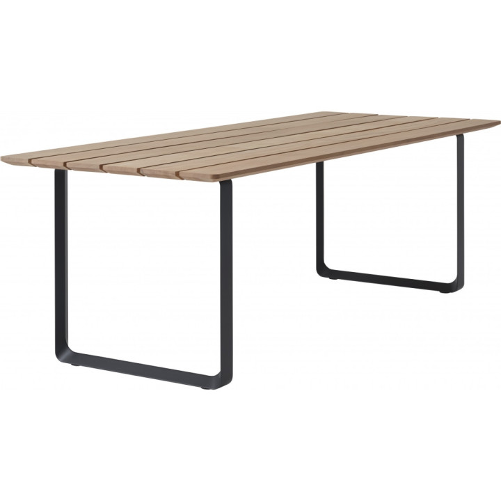 Muuto - 70/70 Tisch 225x90 cm Outdoor - Mahagoni / Grau Muuto - 70/70 Tisch 225x90 cm Outdoor - Mahagoni / Grau