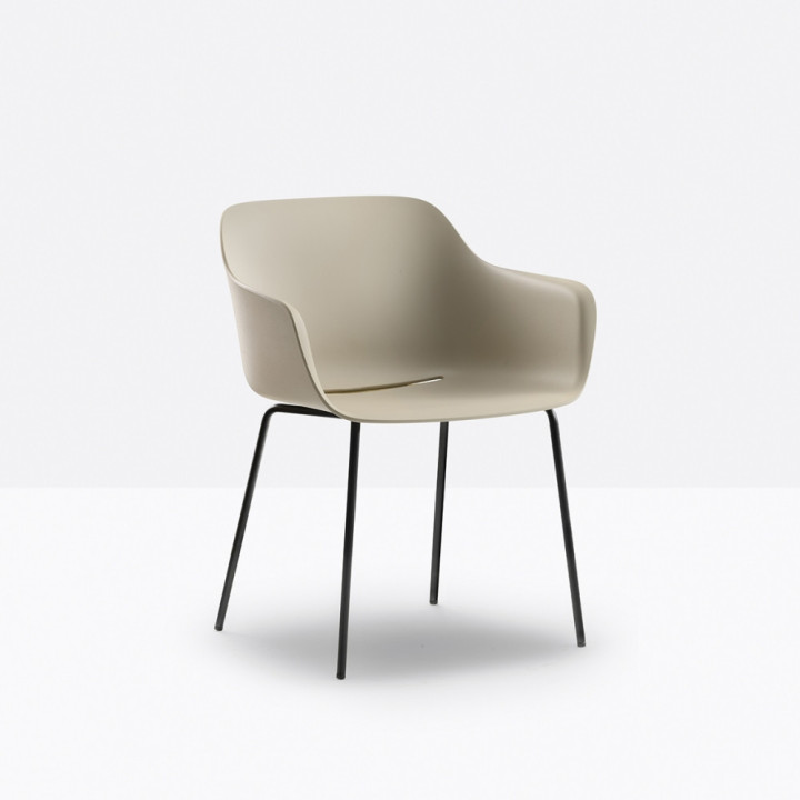 Pedrali - Babila XL 2734 Armlehnstuhl Stahlrohrgestell Pedrali - Babila XL 2734 Armlehnstuhl Stahlrohrgestell