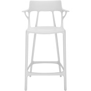 Kartell - A.I Bar Hocker 65 cm - Schwarz