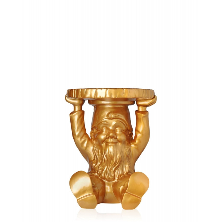 Kartell - Gnomes Beistelltisch Hocker Attila - Gold