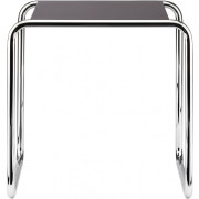 Thonet - B 9 a Beistelltisch - RAL 9005 Tiefschwarz decklackiert (Gestell: Chrom Standard)