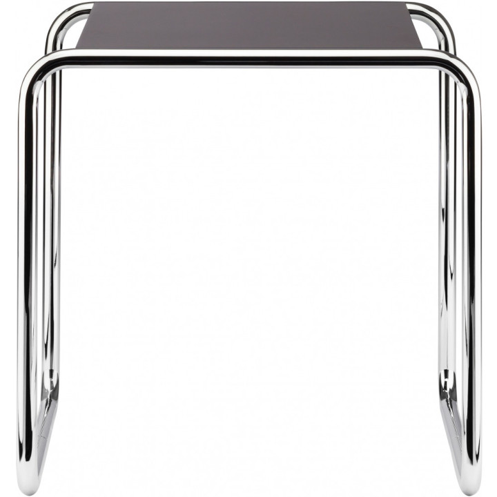Thonet - B 9 a Beistelltisch - RAL 9005 Tiefschwarz decklackiert (Gestell: Chrom Standard) Thonet - B 9 a Beistelltisch - RAL 9005 Tiefschwarz decklackiert (Gestell: Chrom Standard)