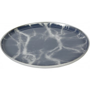 Lambert - Achat Teller L (2er Set) - Grau/Silber