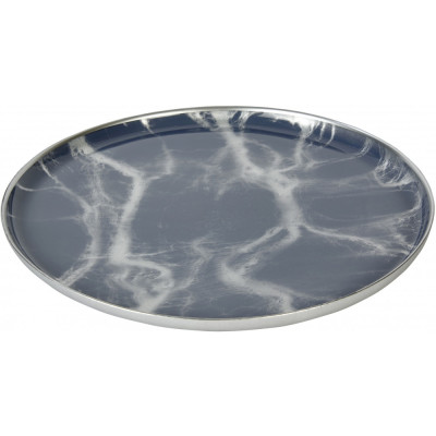 Lambert - Achat Teller L (2er Set) - Grau/Silber