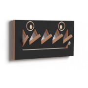 Ambivalenz - Fläpps Garderobe Monsterhäng - 40x20 cm | Schwarz