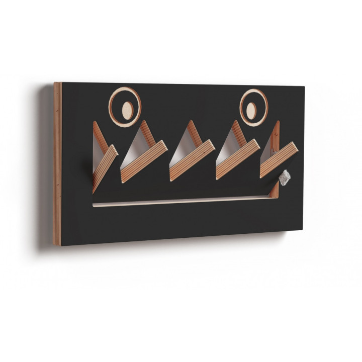 Ambivalenz - Fläpps Garderobe Monsterhäng - 40x20 cm | Schwarz Ambivalenz - Fläpps Garderobe Monsterhäng - 40x20 cm | Schwarz