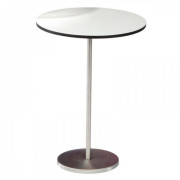 Jan Kurtz - Piazza Beistelltisch - Ø 40 cm weiß | H 50 cm schwarz