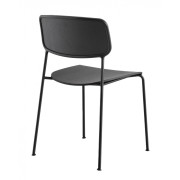 La Palma - Kisat Stuhl Gestell Schwarz (2-er Set) - Eiche gebleicht