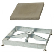 Glatz - Sockel M4 mit Beton-Platten - 180kg -  (für 12 Platten 40x40x4cm)