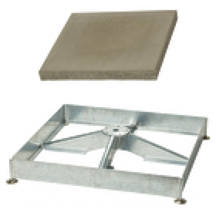 Glatz - Sockel M4 mit Beton-Platten - 180kg -  (für 12 Platten 40x40x4cm) Glatz - Sockel M4 mit Beton-Platten - 180kg -  (für 12 Platten 40x40x4cm)