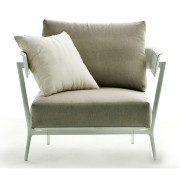 Fast - Aikana Sessel mit Armlehnen - Metallgrau | Solids Hellgrau