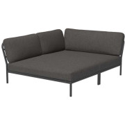Houe - Level Lounge Cozy Sofa-Element Links Dunkelgrau - Dark Grey (Basic)