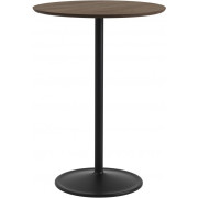 Muuto - Soft Café Tisch Ø75 cm hoch - Eiche geölt / Grau