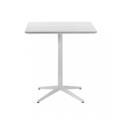 Plank - MISTER X Beistelltisch 70x70 cm - HPL (Outdoor) | Weiß Plank - MISTER X Beistelltisch 70x70 cm - HPL (Outdoor) | Weiß