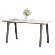 TIPTOE - New Modern Tisch Multiplex weiß - 160x95 cm | Eucalyptus Grey