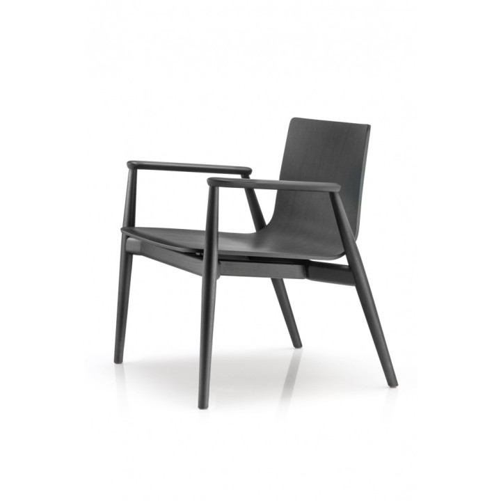 Pedrali - Malmö 295 Loungesessel - Lichtgrau