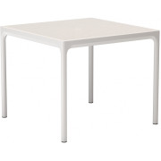 Houe - Four Outdoor Tisch 90x90 mit Sonnenschirmloch - Muted White