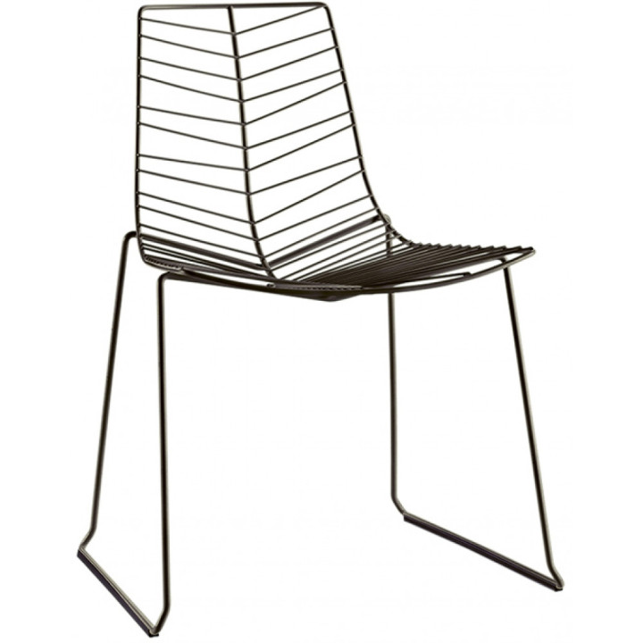 Arper - Leaf 1801 Stapelstuhl - Mokka Arper - Leaf 1801 Stapelstuhl - Mokka