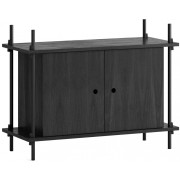 Moebe - Shelving System s.65.1.B Regal -  Einfach - Eiche / Edelstahl