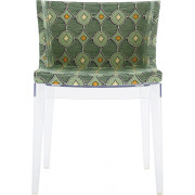 Kartell - Mademoiselle Stuhl Rubelli - Transparent | Pistazie