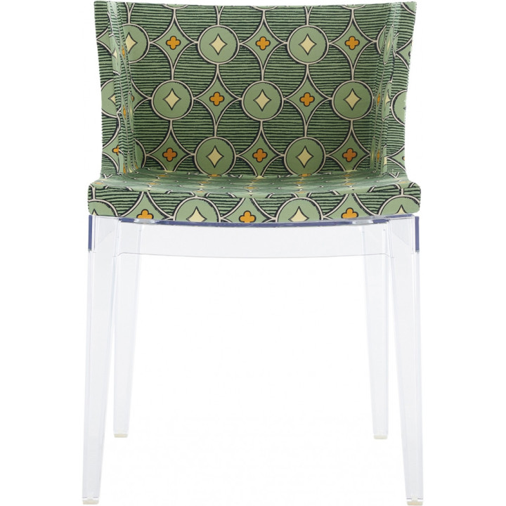 Kartell - Mademoiselle Stuhl Rubelli - Transparent | Pistazie Kartell - Mademoiselle Stuhl Rubelli - Transparent | Pistazie