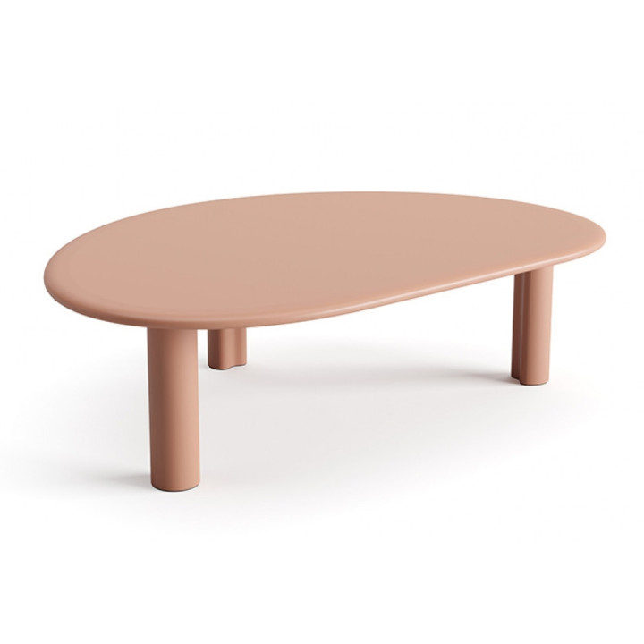 Arper - Ghia Couchtisch Gestell 3-beinig 105x74 cm - Rot Lehm Arper - Ghia Couchtisch Gestell 3-beinig 105x74 cm - Rot Lehm