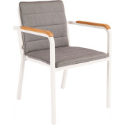 Stern - Pepe Stapelsessel - Aluminium Weiß | Seidengrau