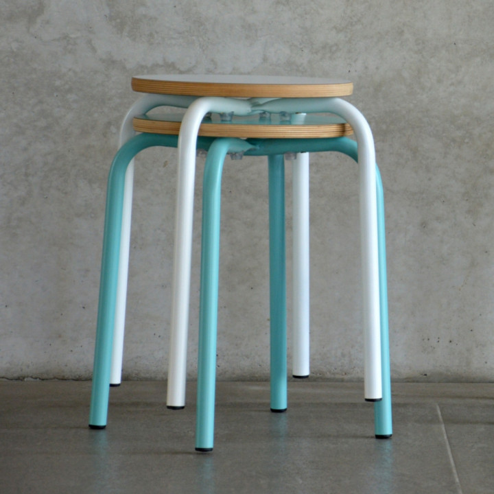 Jan Kurtz - Paris Hocker - Türkis Jan Kurtz - Paris Hocker - Türkis