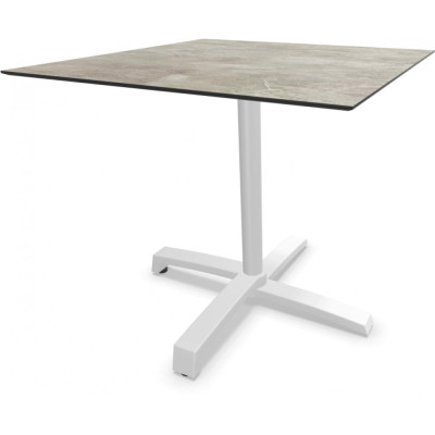 Stern - Livorno 2 Bistrotisch 80x80 cm - Weiß | Slate stone Stern - Livorno 2 Bistrotisch 80x80 cm - Weiß | Slate stone