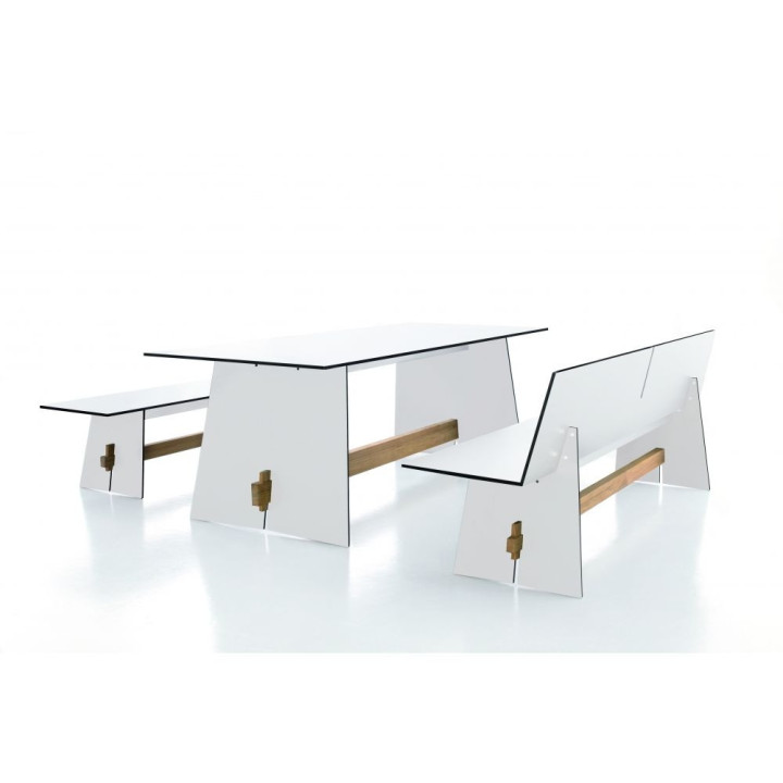 Conmoto - Tension Bank - HPL Anthrazit (mit Rückenlehne) Conmoto - Tension Bank - HPL Anthrazit (mit Rückenlehne)