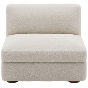 New Works - Coda Modulsofa Mittel-Modul - Gebogen (Modul 52) | Spacedust (Zinc Drake Z699/02)