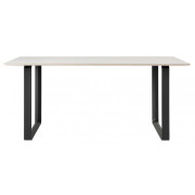 Muuto - 70/70 Tisch - 225 x 90 cm | Weiß/Schwarz