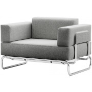 Thonet - S 5001/C001 Einsitzer - Divina Melange 3 120 (Gestell: Chrom)