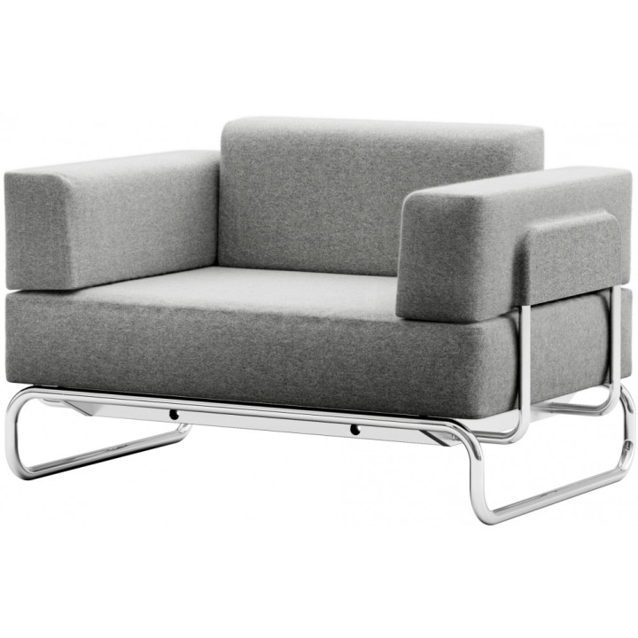 Thonet - S 5001/C001 Einsitzer - Divina Melange 3 120 (Gestell: Chrom) Thonet - S 5001/C001 Einsitzer - Divina Melange 3 120 (Gestell: Chrom)