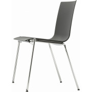 Thonet - S 160 Stuhl - RAL 7021 Schwarzgrau